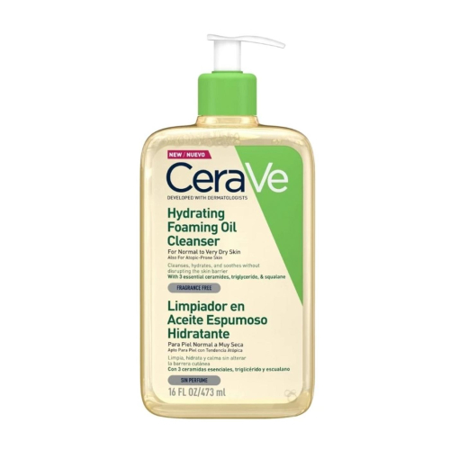 Cerave - Huile Nettoyante Moussante Hydratante Peaux Normales à Très Sèches - 473ml