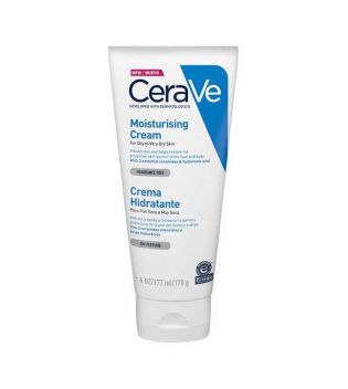 Cerave - Crème hydratante pour peaux sèches ou très sèches - 170g