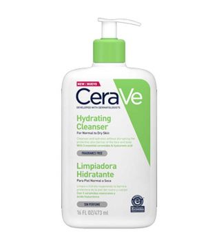 Cerave - Nettoyant visage hydratant pour peaux normales à sèches - 473 ml
