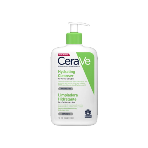 Cerave - Nettoyant visage hydratant pour peaux normales à sèches - 473 ml