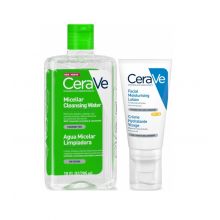 Cerave - Pack routine visage Lait Hydratant SPF25 + Eau Micellaire Nettoyante Hydratante