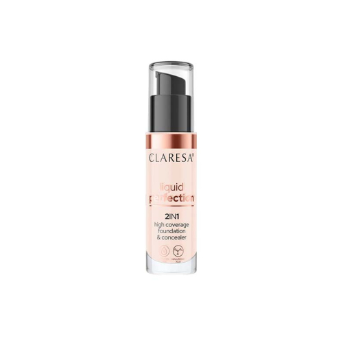Claresa - Correcteur et fond de teint 2 en 1 Liquid Perfection - 101: Light