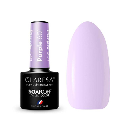 Claresa - Vernis à ongles semi-permanent Soak off - 601:  Purple