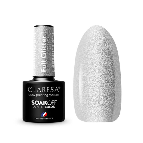 Claresa - Vernis à ongles semi-permanent Soak off - 01: Full Glitter