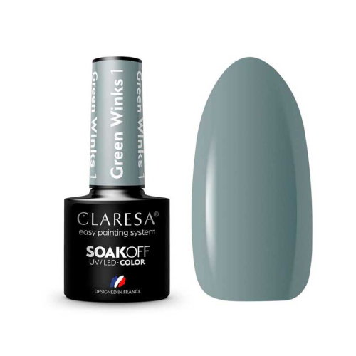 Claresa - Vernis semi-permanent Soak off - 01: Green Winks