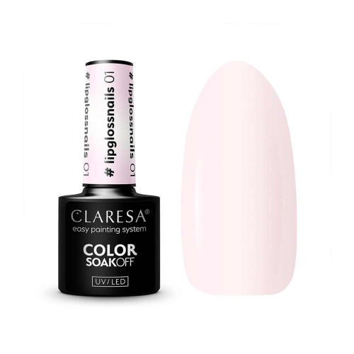 Claresa - Vernis à ongles semi-permanent Soak off - 01: Lip Gloss Nail