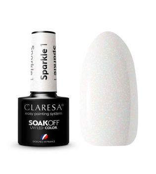 Claresa - Vernis à ongles semi-permanent Soak off - 01: Sparkle