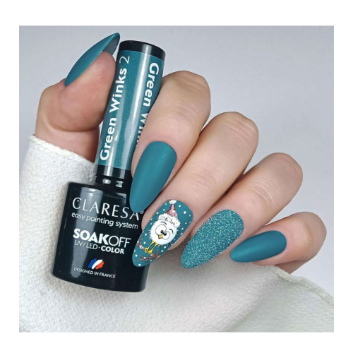 Claresa - Vernis semi-permanent Soak off - 02: Green Winks