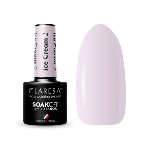 Claresa - Vernis semi-permanent Soak off - 02: Ice Cream
