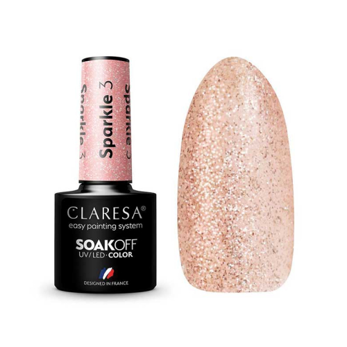 Claresa - Vernis à ongles semi-permanent Soak off - 03: Sparkle