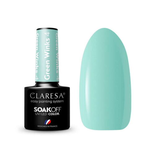 Claresa - Vernis semi-permanent Soak off - 04: Green Winks