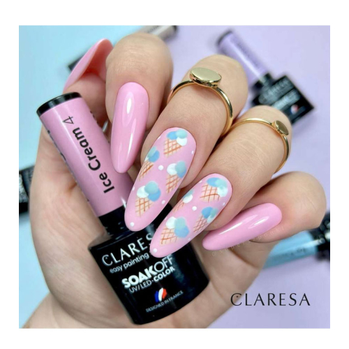 Claresa - Vernis semi-permanent Soak off - 04: Ice Cream