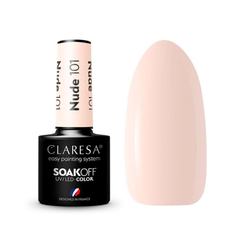 Claresa - Vernis à ongles semi-permanent Soak off - 101: Nude