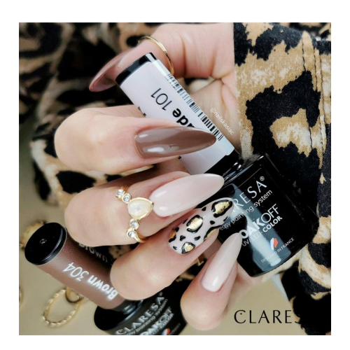 Claresa - Vernis à ongles semi-permanent Soak off - 101: Nude