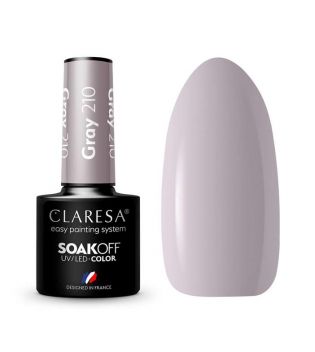 Claresa - Vernis à ongles semi-permanent Soak off - 210: Gray