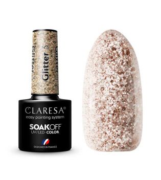 Claresa - Vernis à ongles semi-permanent Soak off - 3: Glitter