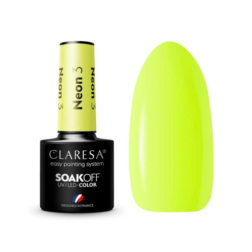 Claresa - Vernis à ongles semi-permanent Soak off - 3: Neon