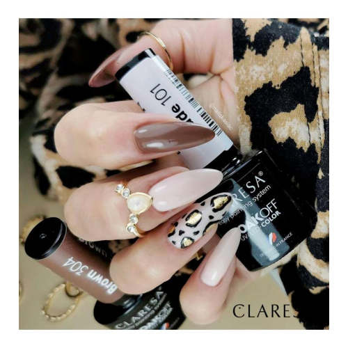Claresa - Vernis à ongles semi-permanent Soak off - 304: Brown