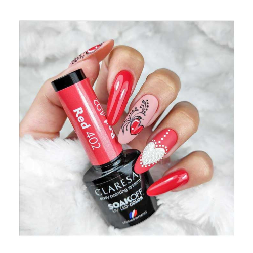 Claresa - Vernis à ongles semi-permanent Soak off - 402: Red