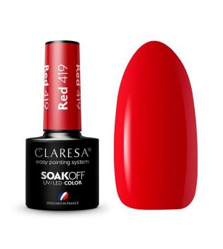 Claresa - Vernis à ongles semi-permanent Soak off - 419: Red