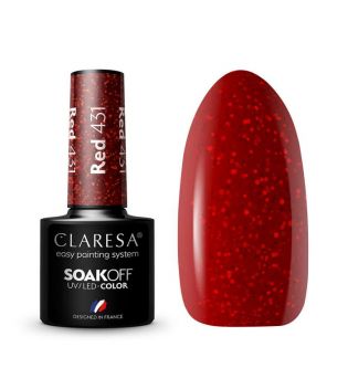 Claresa - Vernis à ongles semi-permanent Soak off - 431: Red