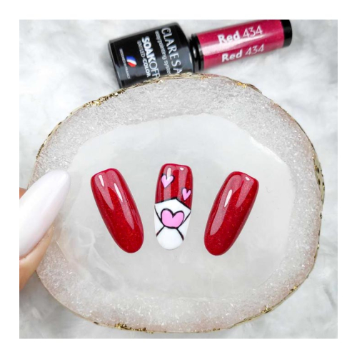 Claresa - Vernis à ongles semi-permanent Soak off - 434: Red