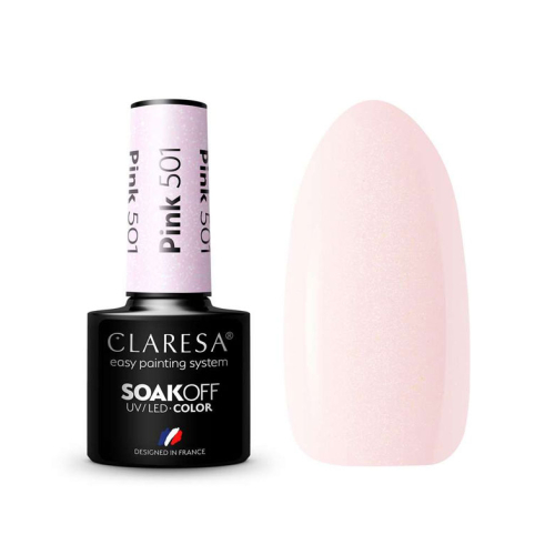 Claresa - Vernis à ongles semi-permanent Soak off - 501: Pink