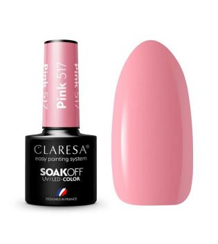 Claresa - Vernis à ongles semi-permanent Soak off - 517: Pink