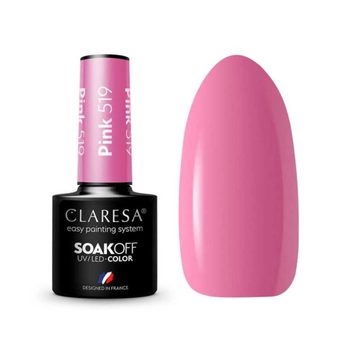 Claresa - Vernis à ongles semi-permanent Soak off - 519: Pink