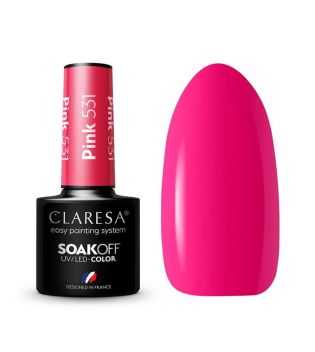 Claresa - Vernis à ongles semi-permanent Soak off - 531: Pink
