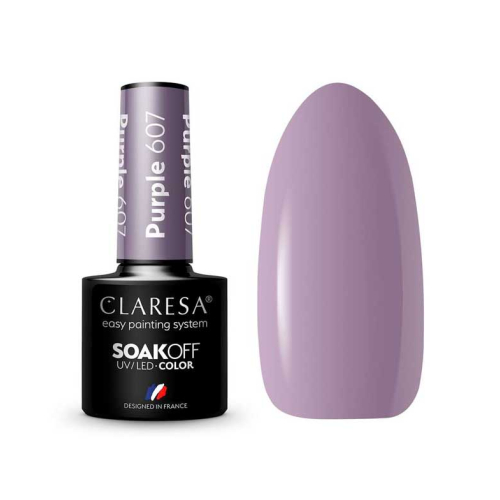 Claresa - Vernis à ongles semi-permanent Soak off - 607: Purple