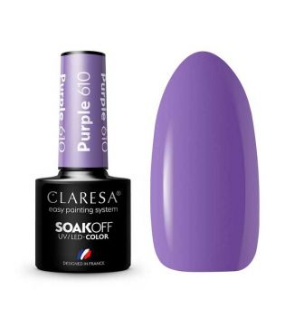 Claresa - Vernis à ongles semi-permanent Soak off - 610: Purple
