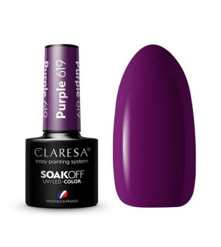 Claresa - Vernis à ongles semi-permanent Soak off - 619: Purple