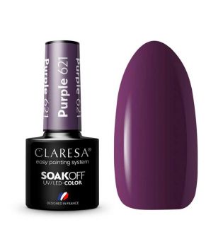 Claresa - Vernis à ongles semi-permanent Soak off - 621: Purple