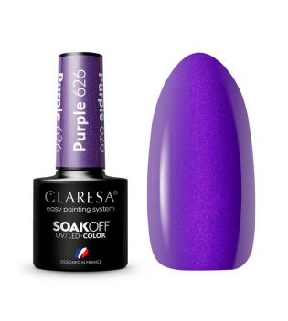 Claresa - Vernis à ongles semi-permanent Soak off - 626: Purple