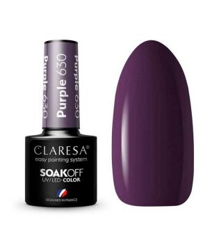 Claresa - Vernis à ongles semi-permanent Soak off - 630: Purple