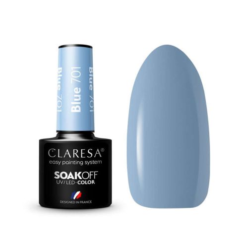 Claresa - Vernis à ongles semi-permanent Soak off - 701: Blue