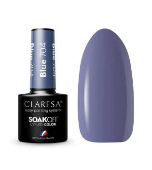 Claresa - Vernis à ongles semi-permanent Soak off - 704: Blue