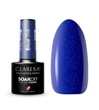Claresa - Vernis à ongles semi-permanent Soak off - 714: Blue