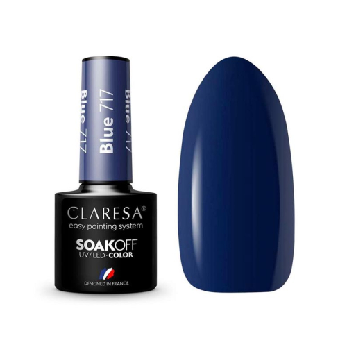 Claresa - Vernis à ongles semi-permanent Soak off - 717: Blue