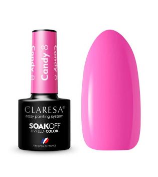 Claresa - Vernis à ongles semi-permanent Soak off - 8: Candy