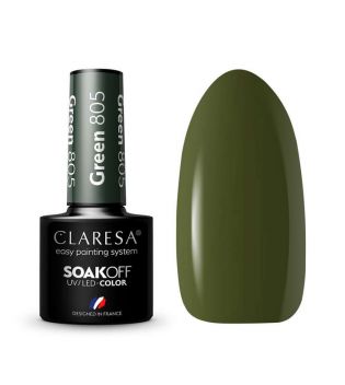 Claresa - Vernis à ongles semi-permanent Soak off - 805: Green