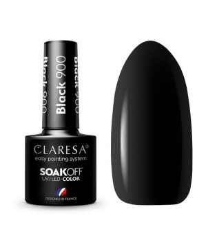 Claresa - Vernis à ongles semi-permanent Soak off - 900: Black
