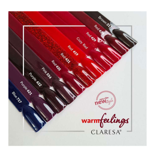 Claresa - Vernis à ongles semi-permanent Soak off - Cozy Red