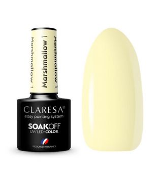 Claresa - Vernis semi-permanent Soak off Marshmallow - 01