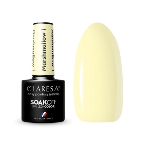 Claresa - Vernis semi-permanent Soak off Marshmallow - 01