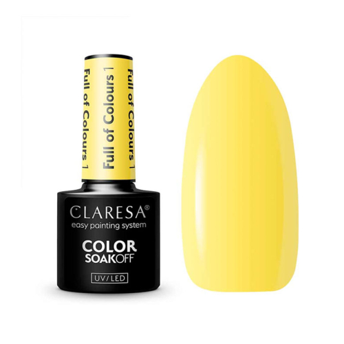 Claresa - *Full of Colours* - Vernis semi-permanent Soak off - 01