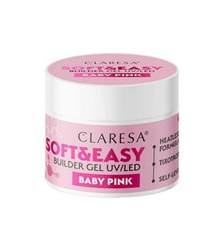 Claresa - Gel de construction Soft & Easy - Baby pink - 45 g