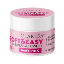 Claresa - Gel de construction Soft & Easy - Baby pink - 90 g