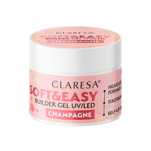 Claresa - Gel de construction doux et facile - Champagne - 45 g